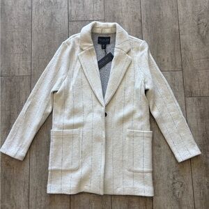 Rachel Zoe Cream Pinstripe Blazer / Coat (nwt)